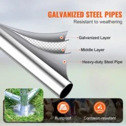 Poultry Fencing Large Metal Chicken Coop 9.8 Ft. X 12.9 Ft. X 6.5 Ft. Walk In Chicken Run For Yard With Waterproof Cover -Dewalt Tools Shop skyshalo chicken coops brsjp4x3x2mytlha4v0 0807 c3 1000