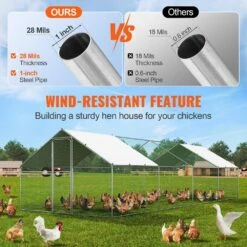 Poultry Fencing Large Metal Chicken Coop With Run, 9.8 X 25.6 X 6.5 Ft. Walk-in Chicken Runs For Yard With Cover Spire -Dewalt Tools Shop skyshalo chicken coops brsjp8x3x2mj5omw8v0 0807 4f 1000