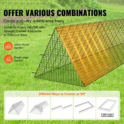 Poultry Fencing Chicken Tunnels, 118.1 X 28 X 24.2 In. Chicken Tunnels For Yard, Portable Chicken Tunnels -Dewalt Tools Shop skyshalo chicken coops yjsdzxk00000v3s9iv0 0807 fa 1000