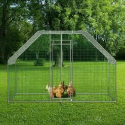 Large Metal Chicken Coop With Run 6.5 Ft. X 9.8 Ft. X 6.5 Ft. Large Space Silver Barbed Wire Fencing 17 Large Metal Chicken Coop With Run 6.5 Ft. X 9.8 Ft. X 6.5 Ft. Large Space Silver Barbed Wire Fencing -Dewalt Tools Shop skyshalo chicken runs hwjlpd9 56 560339v0 0806 31 1000