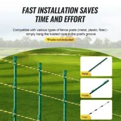 3366Ft. Electric Fence Wire, 1/8 In. Polywire With 6 Stainless Steel Strands, UV & Rust-Resistant Fencing Rope For Horse -Dewalt Tools Shop skyshalo electric fence wire wldxjskjsk333z33cy3 20250523 fa 1000