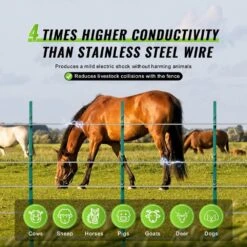 16-Gauge Aluminum Wire For Electric Fencing 1640 Ft. Electric Fence Wire Portable Fencing Wire 1.6mm Diameter Aluminum -Dewalt Tools Shop skyshalo electric fence wire wldxlzklzk16y7nkhy3 sk20250313 76 1000