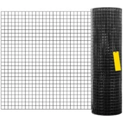0.06 In. X 2 Ft. X 100 Ft. Hardware Cloth 1 In. X1 In. Mesh Galvanized Vinyl Coated 16-Gauge Chicken Wire Fencing