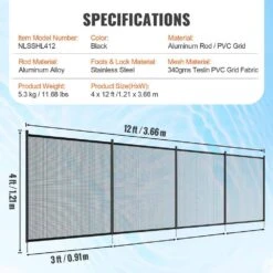 Swimming Pool Fence 4 X 12 Ft. Pool Safety Fence For In Ground Pools Removable Pool Fence Fencing Section Kit -Dewalt Tools Shop skyshalo pool fences kcxycwll412ft18uyv0 0823 76 1000