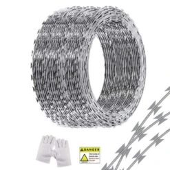 492 Ft. Razor Barbed Wire, Razor Wire Fencing Razor Fence, Razor Ribbon Barbed Wire Galvanized Razor Wire Fence