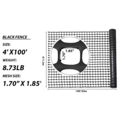 4 Ft. X 100 Ft. Black Plastic Safety Fence With 100 Zip Ties For Garden Fencing -Dewalt Tools Shop snow fencing 8z5b6i2r 77 1000