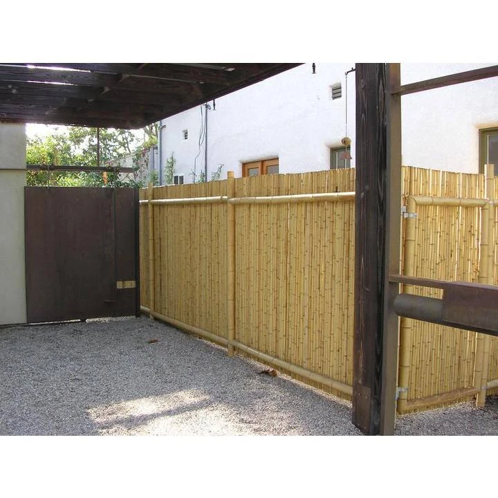 1 In. D X 6 Ft. H X 8 Ft. W Natural Bamboo Fence Decorative Rolled Fencing Panel 11 1 In. D X 6 Ft. H X 8 Ft. W Natural Bamboo Fence Decorative Rolled Fencing Panel - Image 9