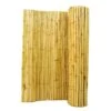 1 In. D X 6 Ft. H X 8 Ft. W Natural Bamboo Fence Decorative Rolled Fencing Panel