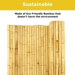 1 In. D X 6 Ft. H X 8 Ft. W Natural Bamboo Fence Decorative Rolled Fencing Panel 17 1 In. D X 6 Ft. H X 8 Ft. W Natural Bamboo Fence Decorative Rolled Fencing Panel -Dewalt Tools Shop tan backyard x scapes garden fencing 22 n6 fa 1000
