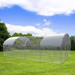 9.2 Ft. X 24.9 Ft. Large Metal Chicken Coop Poultry Fencing Upgrade 3 Support Steel Wire Impregnated Plastic Net Cage -Dewalt Tools Shop tatayosi chicken coops p dj p183935 4f 1000
