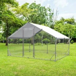 9.8 Ft. X 6.6 Ft. Large Metal Chicken Coop Poultry Fencing Upgrade 3 Support Steel Wire Impregnated Plastic Net Cage -Dewalt Tools Shop tatayosi chicken coops p dj p185305 4f 1000