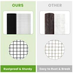 24 In. X 50 Ft. Black Galvanized Steel Vinyl Coated Hardware Cloth, 21-Gauge Chicken Wire Fencing For Garden Fencing -Dewalt Tools Shop tileon patio parts hw yjhdra051 44 1000