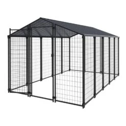 10.6 Ft X 6.2 Ft Large Metal Chicken Coop With Run For 15 Chickens Galvanized Metal Roof Poultry Fencing Chicken