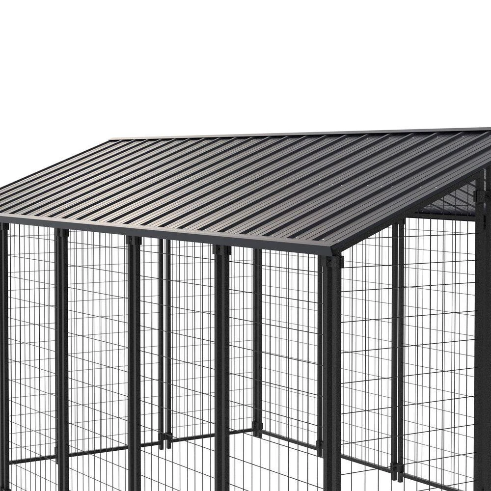 10.6 Ft X 6.2 Ft Large Metal Chicken Coop With Run For 15 Chickens Galvanized Metal Roof Poultry Fencing Chicken 11 10.6 Ft X 6.2 Ft Large Metal Chicken Coop With Run For 15 Chickens Galvanized Metal Roof Poultry Fencing Chicken - Image 9