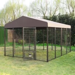 10 Ft. X 8 Ft. Large Metal Chicken Coop With Run For 15-Chickens, Galvanized Metal Roof Poultry Fencing Chicken 7 10 Ft. X 8 Ft. Large Metal Chicken Coop With Run For 15-Chickens, Galvanized Metal Roof Poultry Fencing Chicken -Dewalt Tools Shop veikous chicken coops ps0501 s c1 31 1000