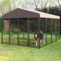 12 Ft. X 8 Ft. Large Metal Chicken Coop With Run For 15-Chickens, Galvanized Metal Roof Poultry Fencing Chicken -Dewalt Tools Shop veikous chicken coops ps0501 t c 31 1000