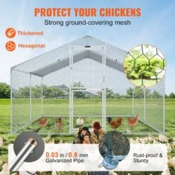 13.1 Ft. X 9.8 Ft. X 6.6 Ft. Metal Chicken Coop Large Chicken Run Peaked Roof Walk-In Poultry Pen Cage Poultry Fencing -Dewalt Tools Shop vevor chicken runs br131x98x64ftq5obv0 4f 1000