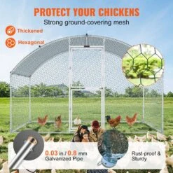 Large Metal Chicken Coop With Run Walk In Chicken Coop With Waterproof Cover 6.6 Ft. X 9.8 Ft. X 6.6 Ft. Poultry Fencing -Dewalt Tools Shop vevor chicken runs brs65x98x64fthxytv0 4f 1000