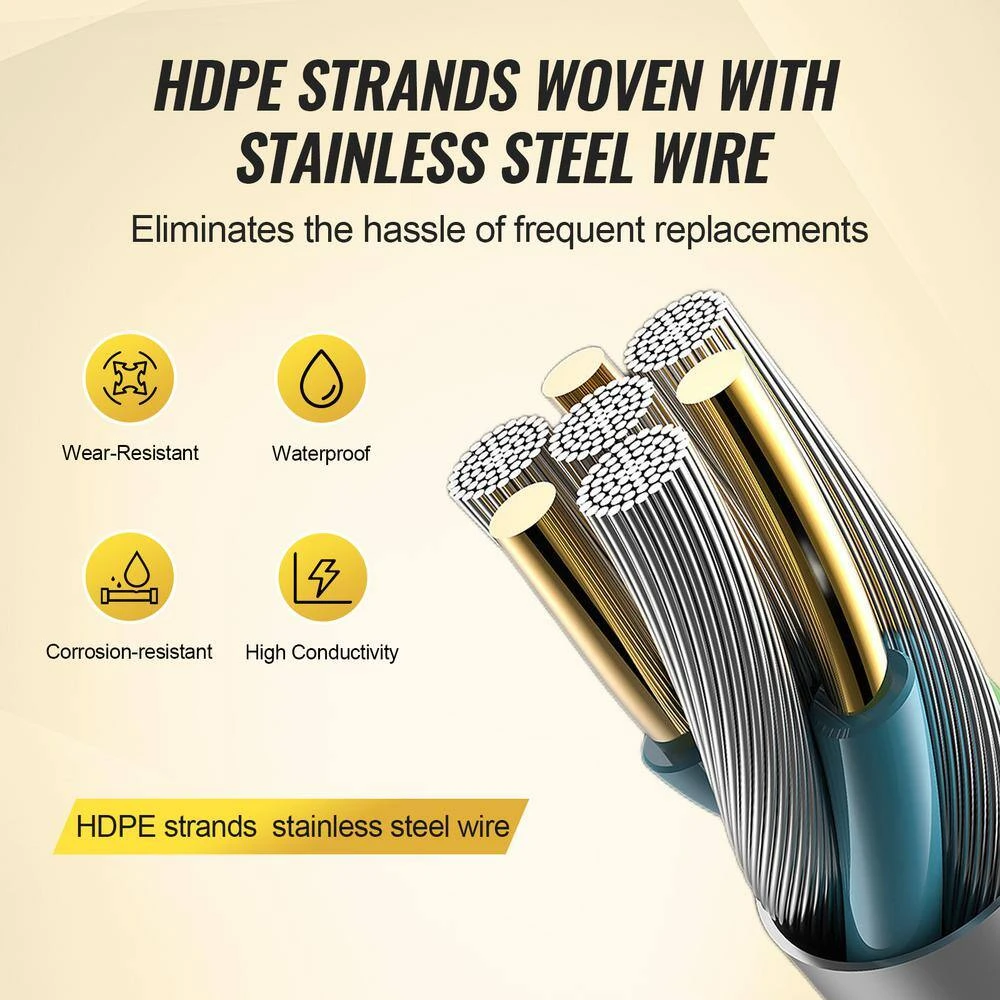 Electric Fence Tape, 1640 Ft. 500 M Polytope Fencing Hot Wire, 3/4 In. Width 6 Stainless Steel Strands For Conductivity 5 Electric Fence Tape, 1640 Ft. 500 M Polytope Fencing Hot Wire, 3/4 In. Width 6 Stainless Steel Strands For Conductivity - Image 3