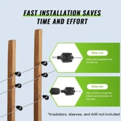 16 Gauge Aluminum Wire For Electric Fencing, 1640 Ft. 500 M Electric Fence Wire, Portable Fencing Wire, Aluminum Alloy -Dewalt Tools Shop vevor electric fence wire wldxlzklzk16y7nkhy3 44 1000