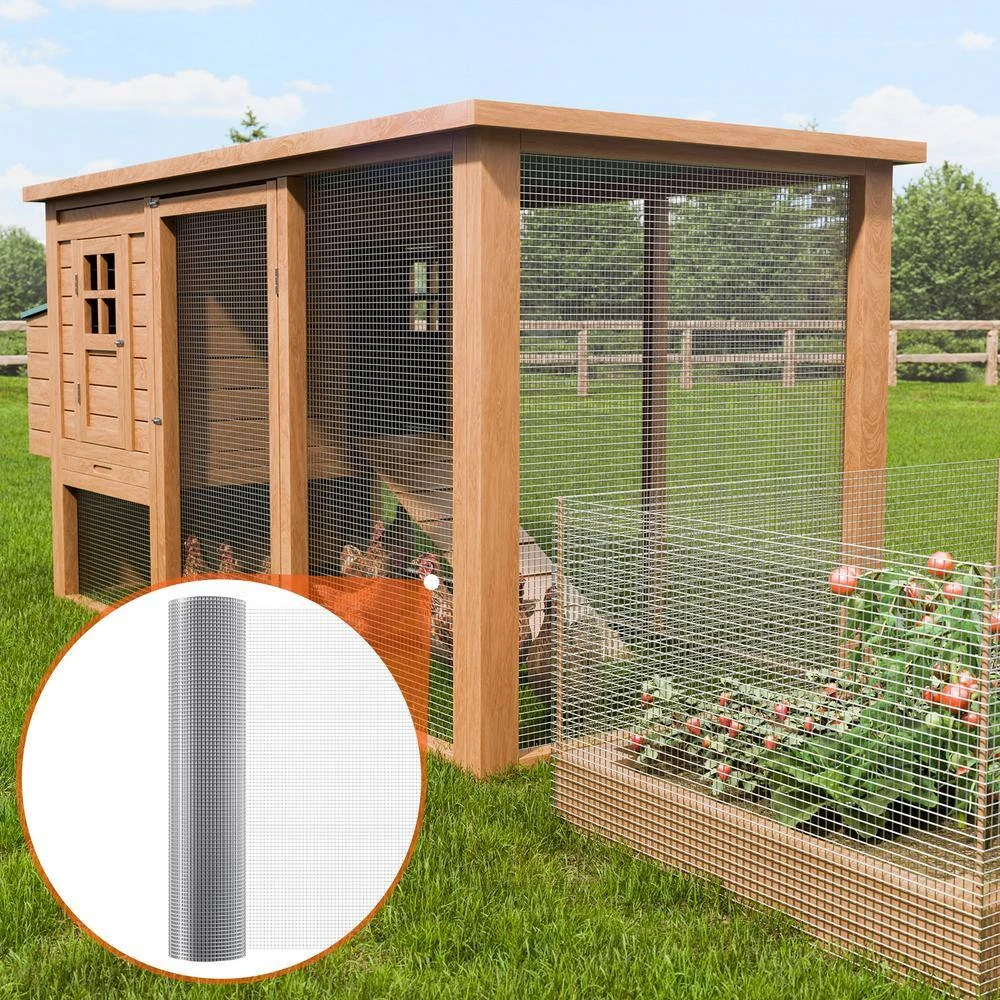 Hardware Cloth 1/2 In. X 4 Ft. X100 Ft. 19 Gauge Hardware Cloth Galvanized Wire Mesh Roll Chicken Wire Fencing Wire Mesh 10 Hardware Cloth 1/2 In. X 4 Ft. X100 Ft. 19 Gauge Hardware Cloth Galvanized Wire Mesh Roll Chicken Wire Fencing Wire Mesh - Image 8