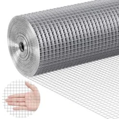 Hardware Cloth 1/2 In. X 4 Ft. X100 Ft. 19 Gauge Hardware Cloth Galvanized Wire Mesh Roll Chicken Wire Fencing Wire Mesh