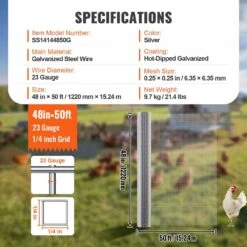 Hardware Cloth, 1/4 In. X 4 Ft. X 50 Ft.23-Gauge Hardware Cloth Galvanized Wire Mesh Roll Chicken Wire Fencing Wire Mesh -Dewalt Tools Shop vevor hardware cloth fencing dxgswl48in50w2kwsv0 76 1000