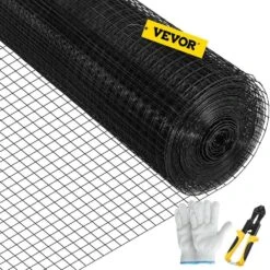 Hardware Cloth 1 In. Mesh 24 In. X 100 Ft. Galvanized Steel Vinyl Coated 16 Gal. Wire For Garden Fencing