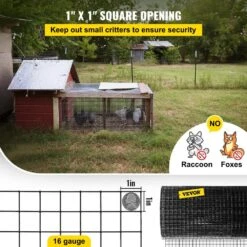 Hardware Cloth 1 In. Mesh 36 In. X 50 Ft. Galvanized Steel Vinyl Coated 16 Gal. Chicken Wire For Garden Fencing -Dewalt Tools Shop vevor hardware cloth fencing yxhjwhsbddwc3wkulv0 1f 1000