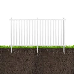 40 In. H X 80 In. W White Vinyl Windham Fence Panel Garden Fencing -Dewalt Tools Shop white 8 dovelina garden fencing hd 2024112803 1d 1000