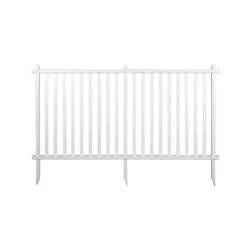 40 In. H X 80 In. W White Vinyl Windham Fence Panel Garden Fencing -Dewalt Tools Shop white 8 dovelina garden fencing hd 2024112803 1f 1000