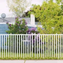 40 In. H X 80 In. W White Vinyl Windham Fence Panel Garden Fencing