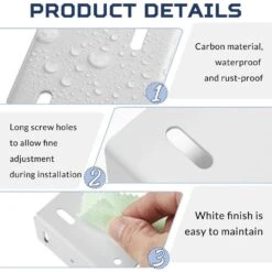 Aluminum Fence Bracket With Screws For Vinyl Fencing Panel And Connection Deck Rail Kit In White (16 Pieces) -Dewalt Tools Shop white afoxsos fence hardware snph020in0225 1f 1000