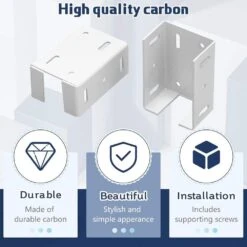 Aluminum Fence Bracket With Screws For Vinyl Fencing Panel And Connection Deck Rail Kit In White (16 Pieces) -Dewalt Tools Shop white afoxsos fence hardware snph020in0225 44 1000