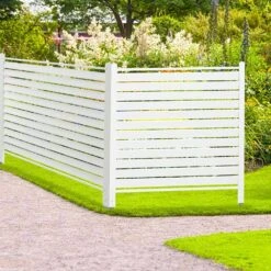 48 In. W X 48 In. H Polyethylene Vinyl Privacy Fence Panels, Polyethylene Air Conditioner Fence, Garden Fencing -Dewalt Tools Shop white aopsps garden fencing a0102hrql7p 31 1000