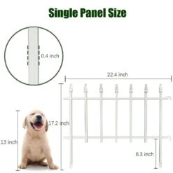 18 In. Metal Decorative Garden Fence (5 Panels) Metal Border Folding Fence Landscape Fencing -Dewalt Tools Shop white fawey tred inc garden fencing ny250fc 16 1f 1000