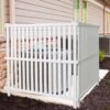 50 In. Privacy Fence Panels Kit Air Conditioner Trash Can Enclosure Vinyl White Color Garden Fencing Plastic -Dewalt Tools Shop white garden fencing d0102hrm2d6 1 64 1000