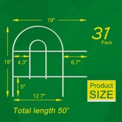 N/A 18 In. White Metal Garden Fence, 50 Ft. Foldable Outdoor Wire Fencing -Dewalt Tools Shop white garden fencing ogsa11012 c3 1000