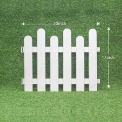 20 In. X 18 In. White Plastic Picket Fence Decorative Garden Fencing (4-Pack) -Dewalt Tools Shop white plastic edging efwf5040 4f 1000