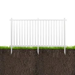 40 In. H X 80 In. W White Vinyl Fencing -Dewalt Tools Shop white spassway garden fencing ahd 202502054 44 1000