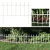 20-Piece Roman Walkway Iron Panel Border Fencing-36 Ft. Black