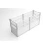 Classic 97 In. X 33 In. X 46 In. White PVC Keyhole Composting Garden With Fencing -Dewalt Tools Shop white vita raised planter boxes vt17130 64 1000