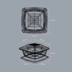 5.8 In. X 5.8 In. White Plastic Solar Fencing Post Cap (2-Pack) -Dewalt Tools Shop white win stellar deck post caps pcblhilx2 fa 1000