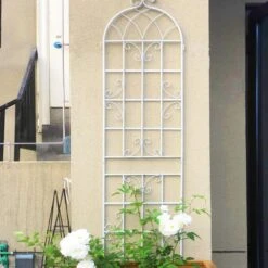 4-Pack 19.7 In. W X 86.7 In. H White Metal Garden Trellis Garden Fencing For Climbing Plants Outdoor Patio Plant Trellis -Dewalt Tools Shop whites garden trellises w1586 zt 134247 44 1000