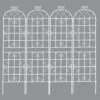 4-Pack 19.7 In. W X 86.7 In. H White Metal Garden Trellis Garden Fencing For Climbing Plants Outdoor Patio Plant Trellis -Dewalt Tools Shop whites garden trellises w1586 zt 134247 64 1000
