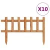 10-Piece 173.2 In. W X 13.8 In. H Lawn Edgings Solid Firwood Garden Fencing With Orange Waterbase Finish -Dewalt Tools Shop wood itopfox garden fencing h2sa22ot069 64 1000