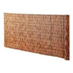 13.3 Ft. W X 3.3 Ft. H Peeled Reed Decorative Natural Eco-Friendly Screen Curtain Bamboo-Like Patio Decors Fencing Rolls