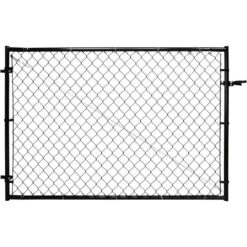 6 Ft. W X 3.8 Ft. H Adjustable Chain Link Metal Fence Gate For Outdoor Decking And Fencing
