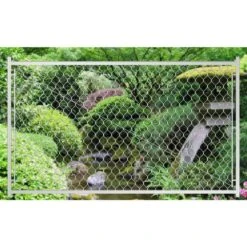 6 Ft. W X 3.8 Ft. H Adjustable Chain Link Walk Fence Gate With Round Corner Frame For Decking And Fencing -Dewalt Tools Shop wrightmaster chain link fence gates zeyp277607 40 1000