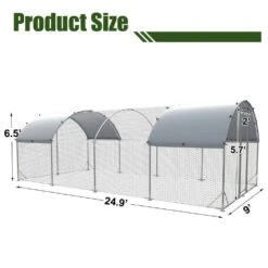 9.2 Ft. X 24.9 Ft. X 6.5 Ft. Metal Chicken Coop With Waterproof UV Protection Oxford Cloth Duck Sheep Poultry Fencing -Dewalt Tools Shop wrightmaster chicken coops zeyp183935 1f 1000
